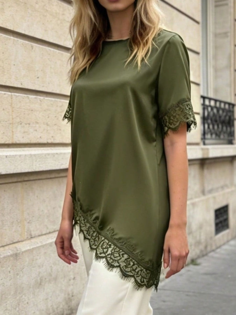 100% polyester Care instructions: Machine wash cold blouse in Yellow with relaxed silhouette
