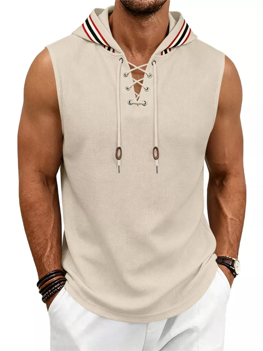 Royal Blue regular vest with hooded