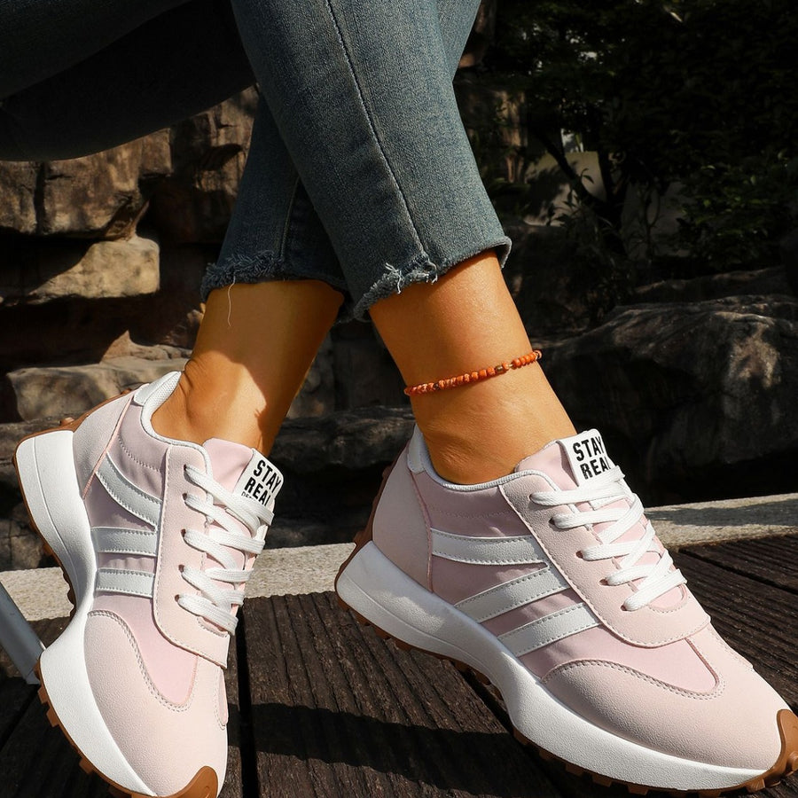 sneakers featuring color-block in Blue with Polyester,Rubber Imported Size &amp texture