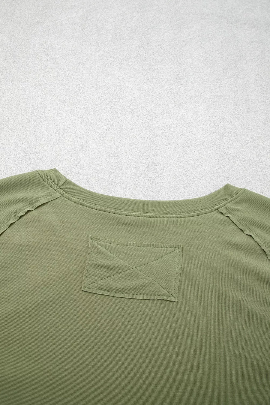 Long Sleeve Round Neck Paneling T-shirt option 7
