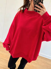 Pastel Yellow sweatshirt with stretchy and long sleeve