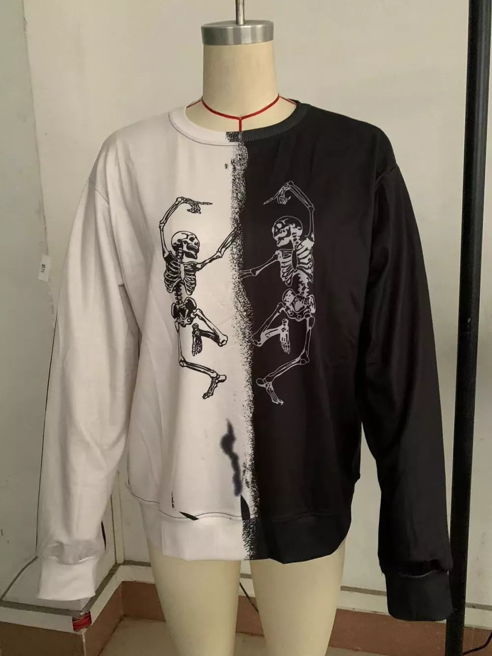 dark gray sweatshirt with slightly stretchy and long sleeve