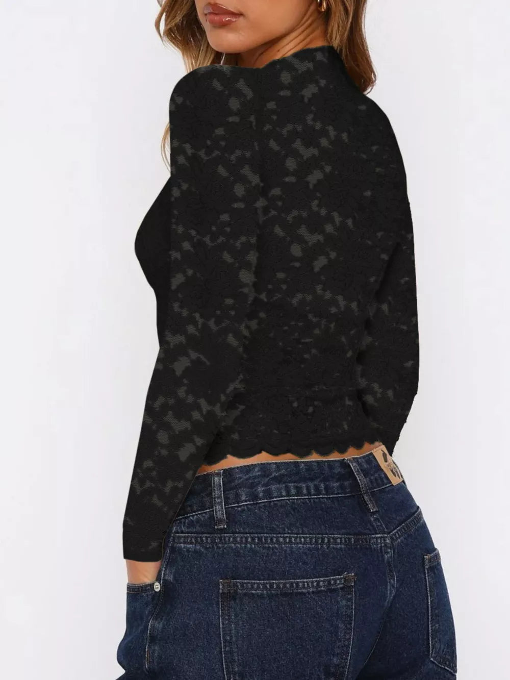 Brown crop top with cropped and pullover