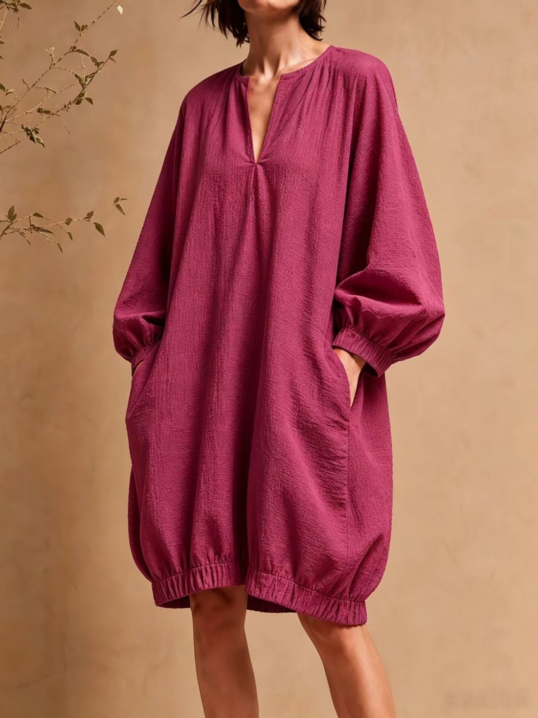 blush pink mini dress