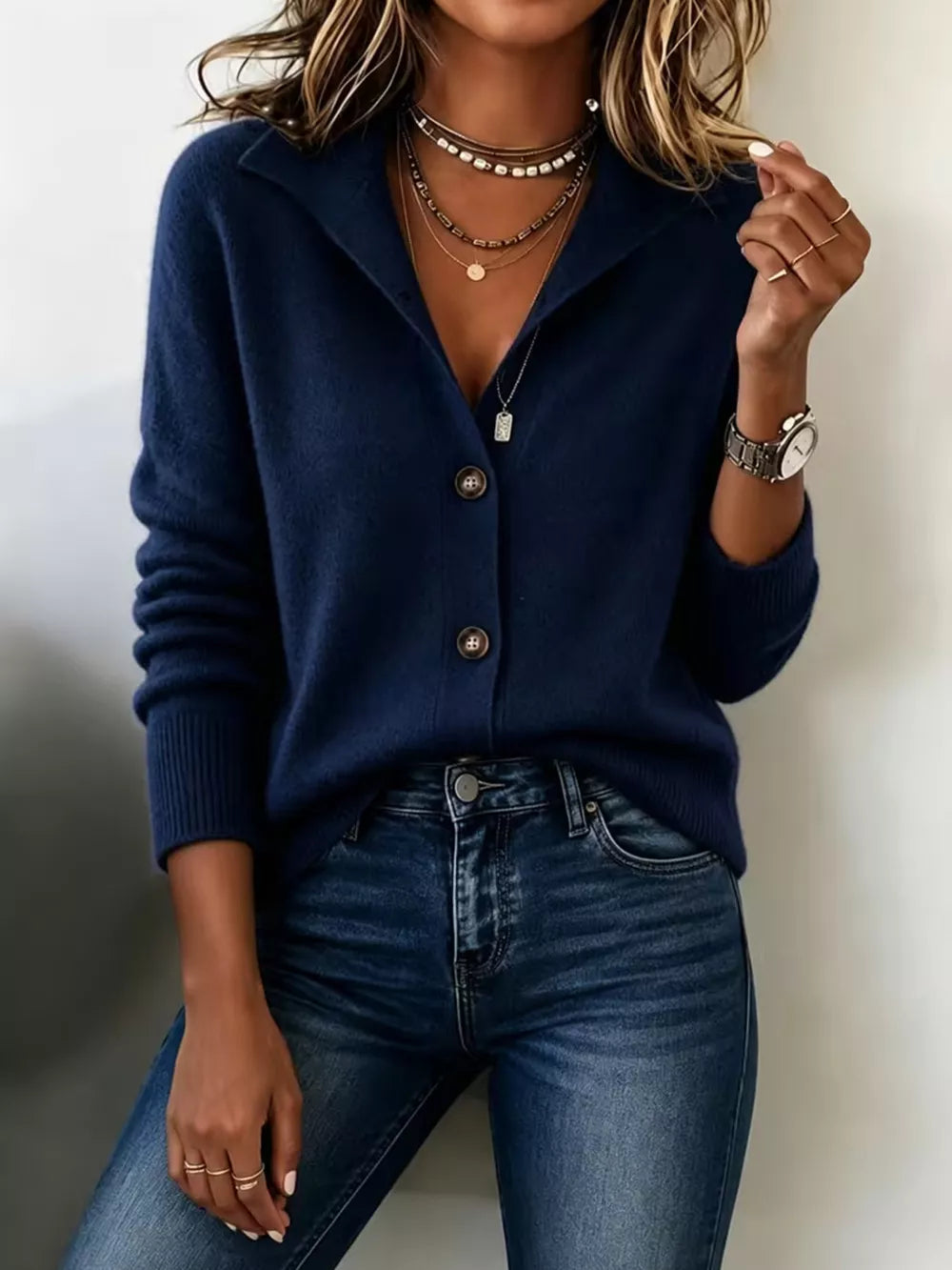 mustard cardigan