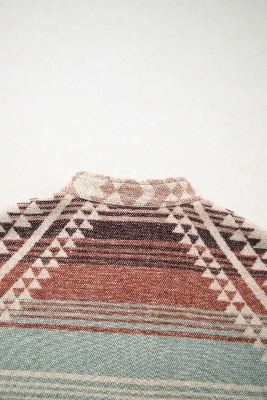 Aztec Quilted Patchwork Western Jacket in Camel, view 12