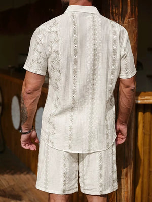 95%cotton, 5%spandex Care instructions: Machine wash cold button-up shirt in White with relaxed silhouette