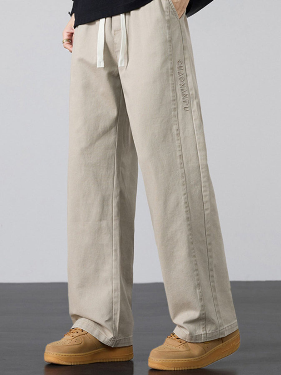 95%polyester,5%spandex Care instructions: Machine wash cold wide-leg pants in Army Green with loose silhouette