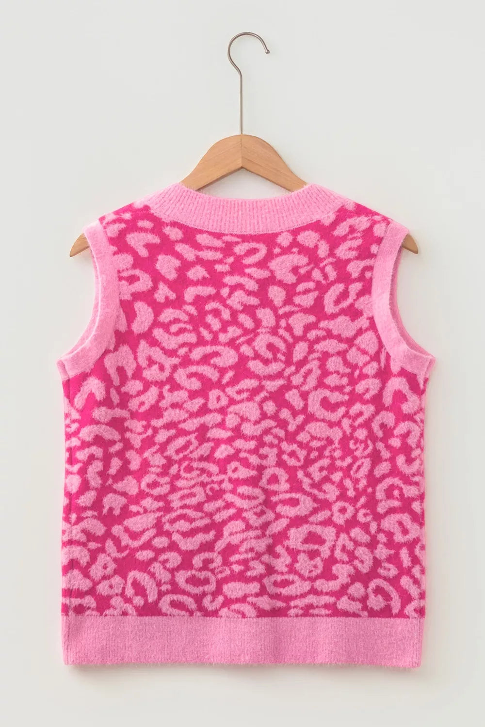 light pink sweater vest with pocketed and sleeveless