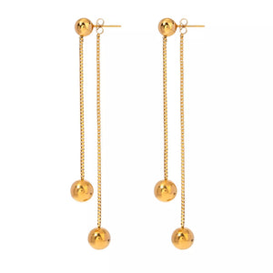 Gold earrings