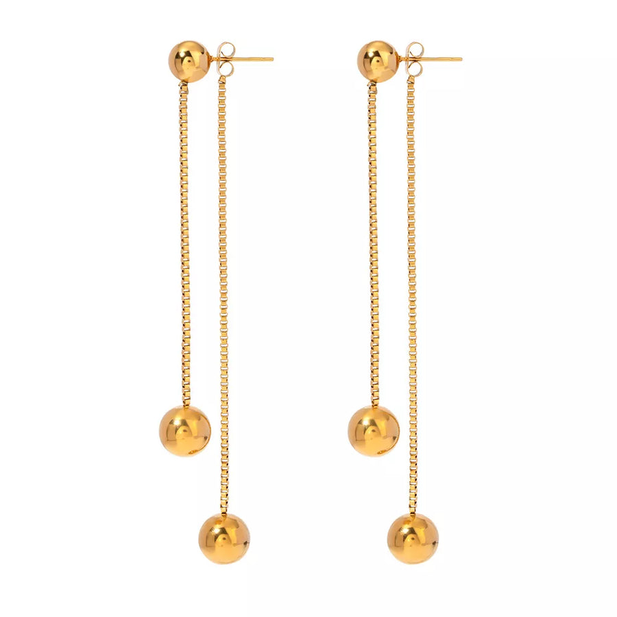 Gold earrings