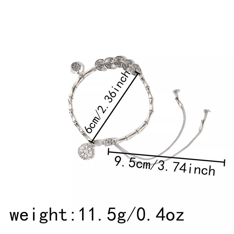 bracelet featuring geometric in Silver with Zinc alloy,Silver-plated Care instructions: Avoid wearing during exercise, as sw