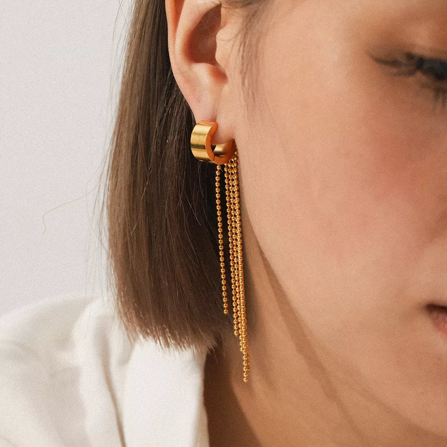 Gold earrings
