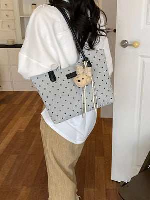 Ivory Polka Dot Shoulder Bag