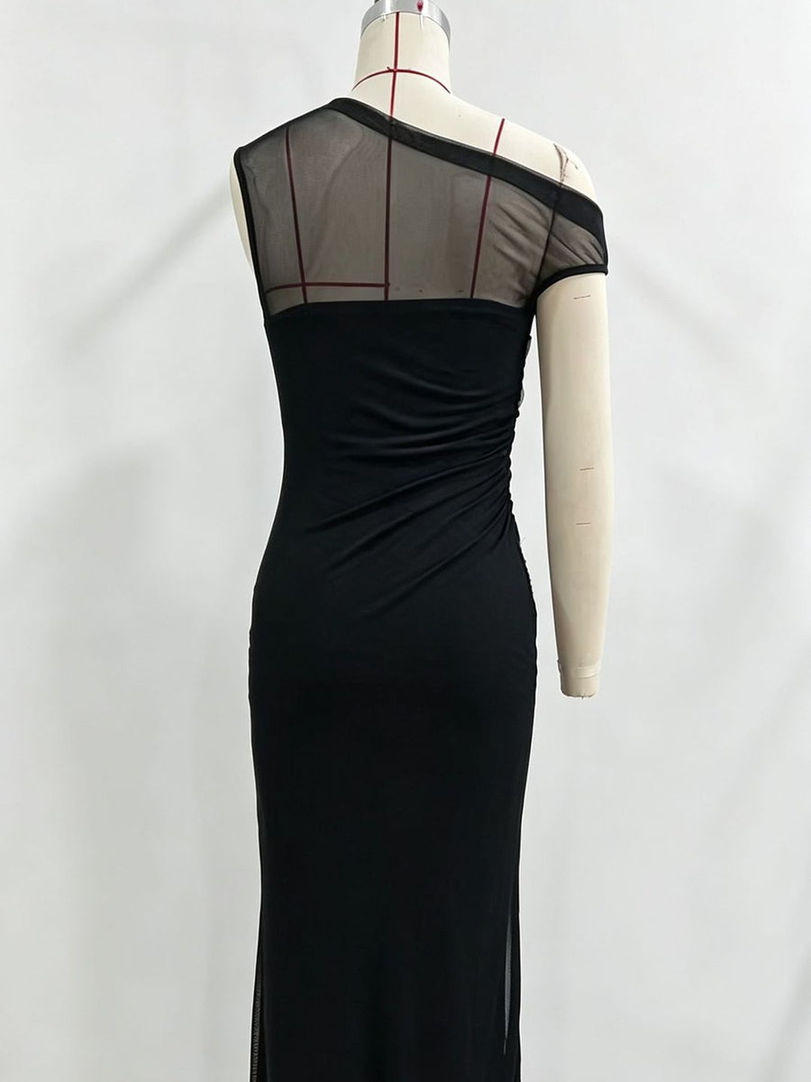 ivory maxi dress with maxi and pullover