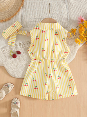 classic romper in white with collared