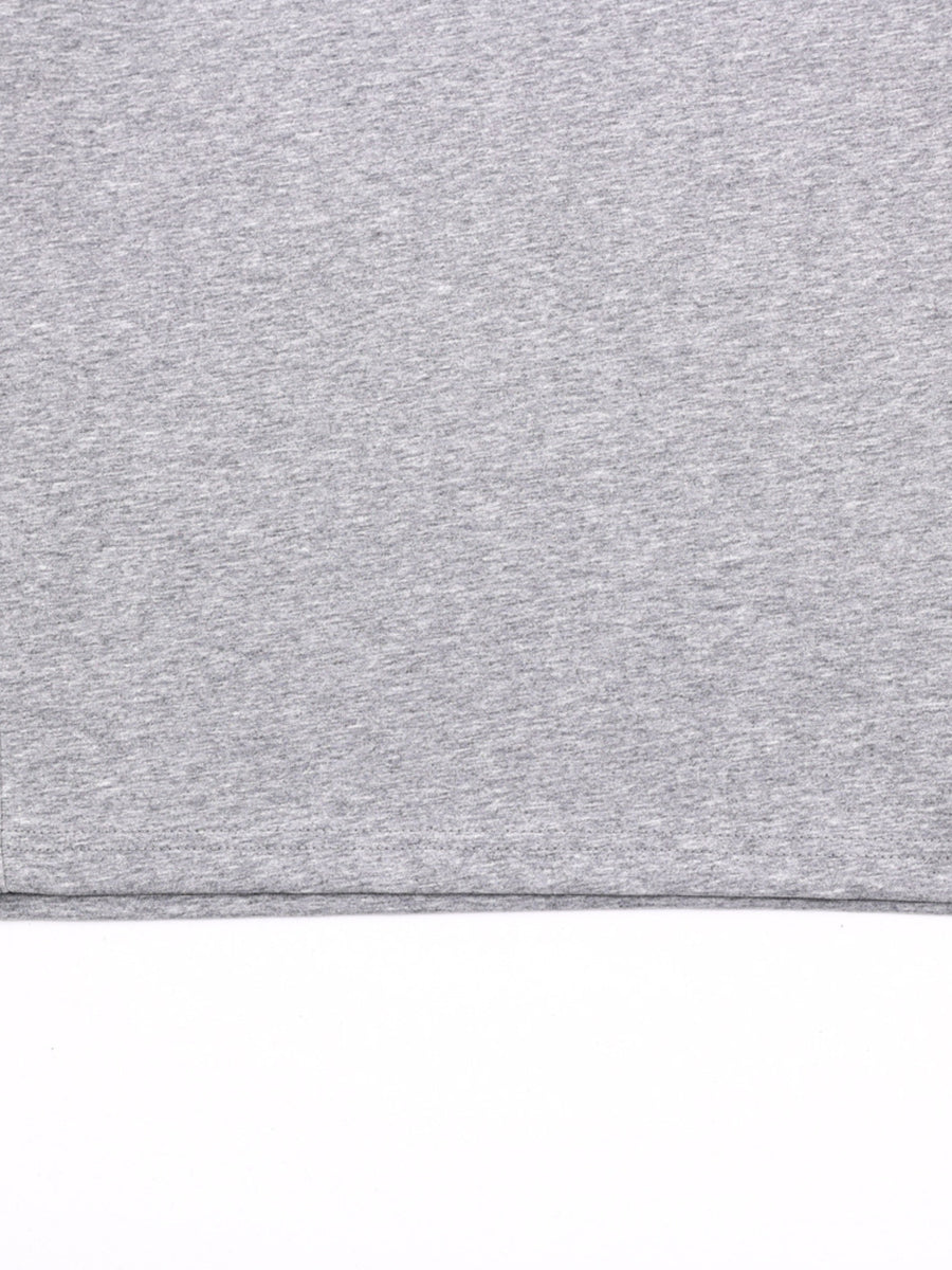 t-shirt in Gray with stretch and hip-length