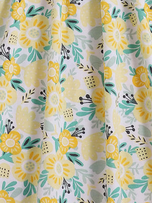 Children's Floral Print Spaghetti Strap Dress option 4