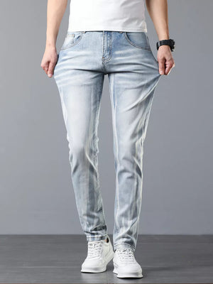 Light Blue Men's Slim Fit Light Blue Jeans