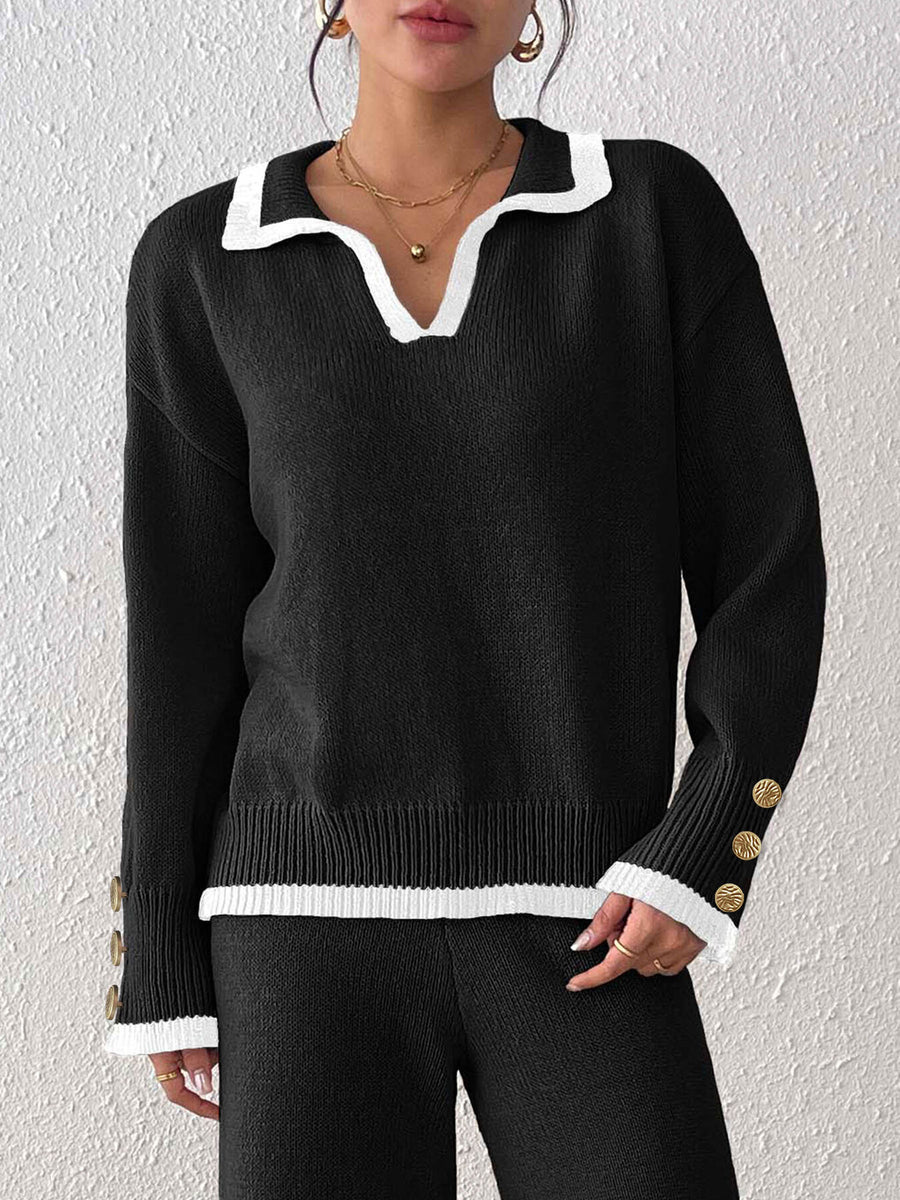Dust Storm pullover sweater with ribbed cuffs and long sleeve