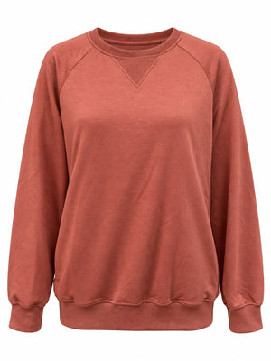 sweatshirt in Rust Red