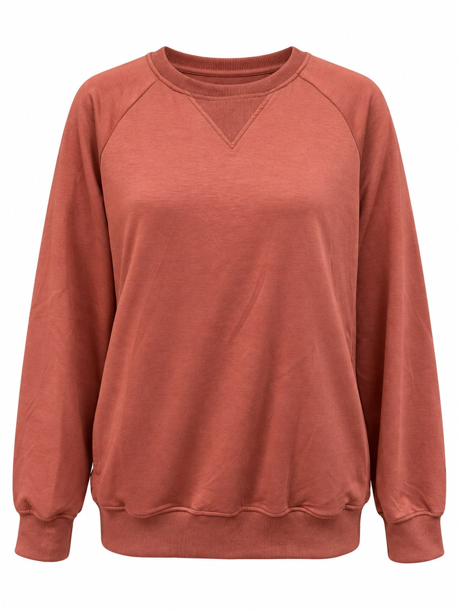 sweatshirt in Rust Red