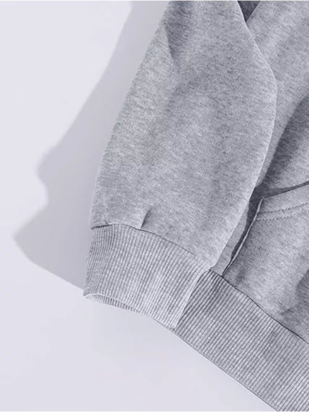 cream pullover hoodie with kangaroo pocket and long sleeve