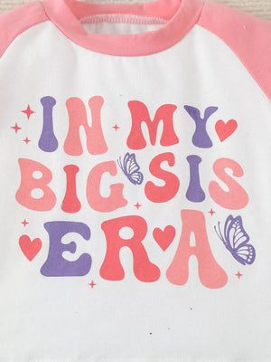 Children's Letter Graphic Tee And Shorts Set option 3