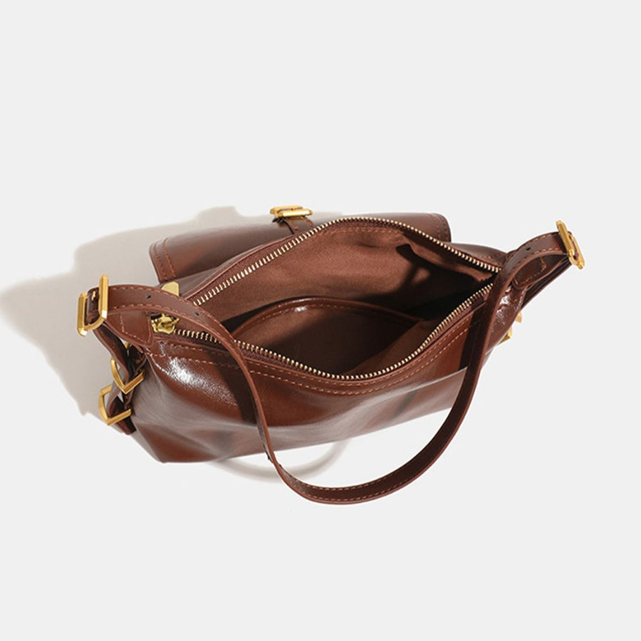 handbag in dark brown
