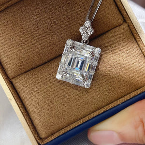 0.5 Carat Sterling Silver Geometric Necklace