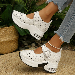 loafers featuring polka dot in Black with PU Leather,Rubber Imported Size &amp texture