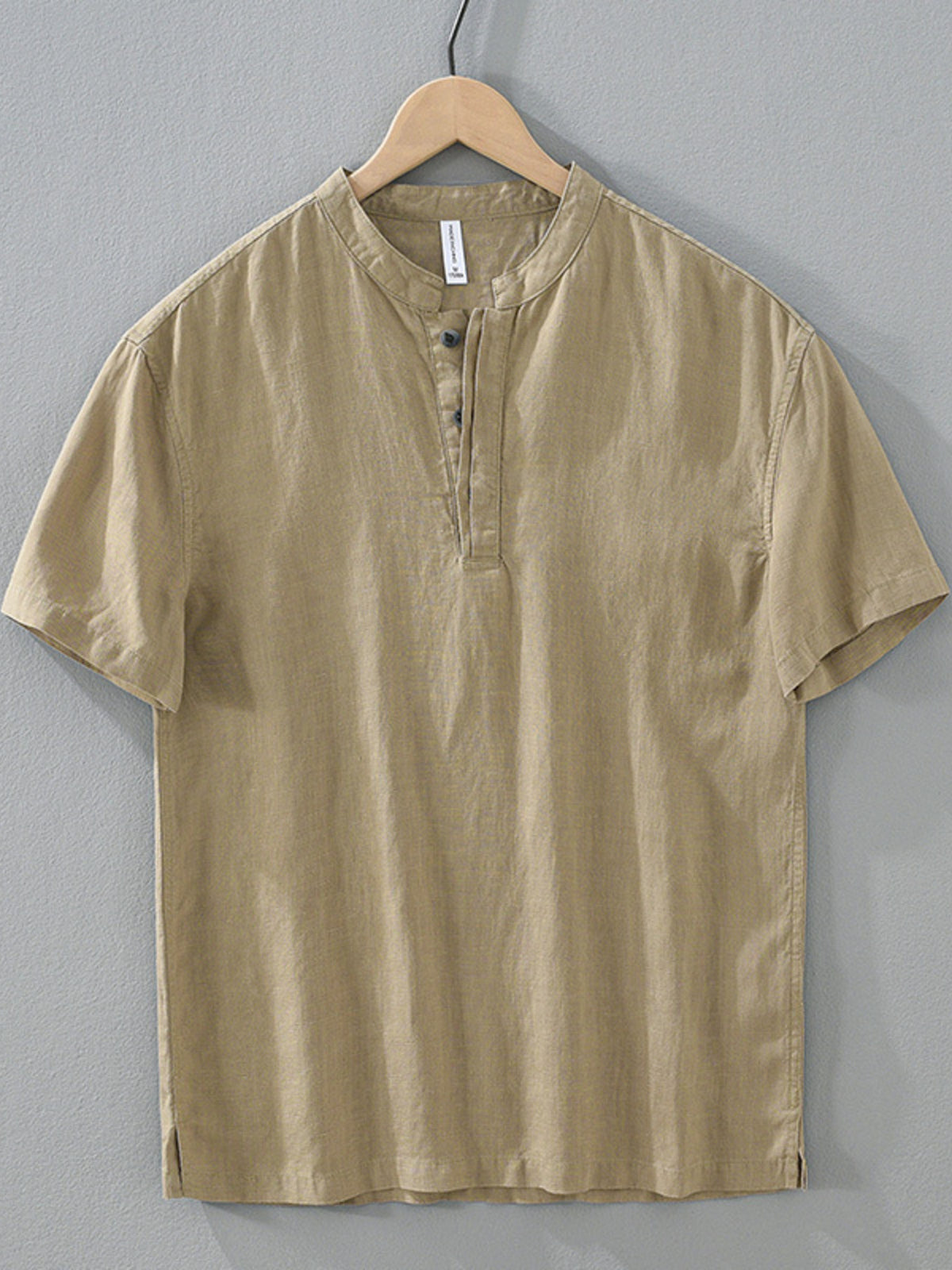 White Men's Plus Size Casual Short Sleeve Shirt