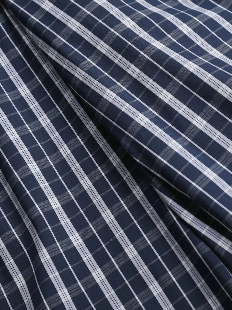 Men's Wide Leg Plaid Button-front Pants option 7