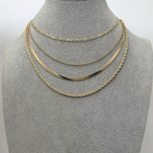 Layered 18k Gold-plated Chain Necklace option 5