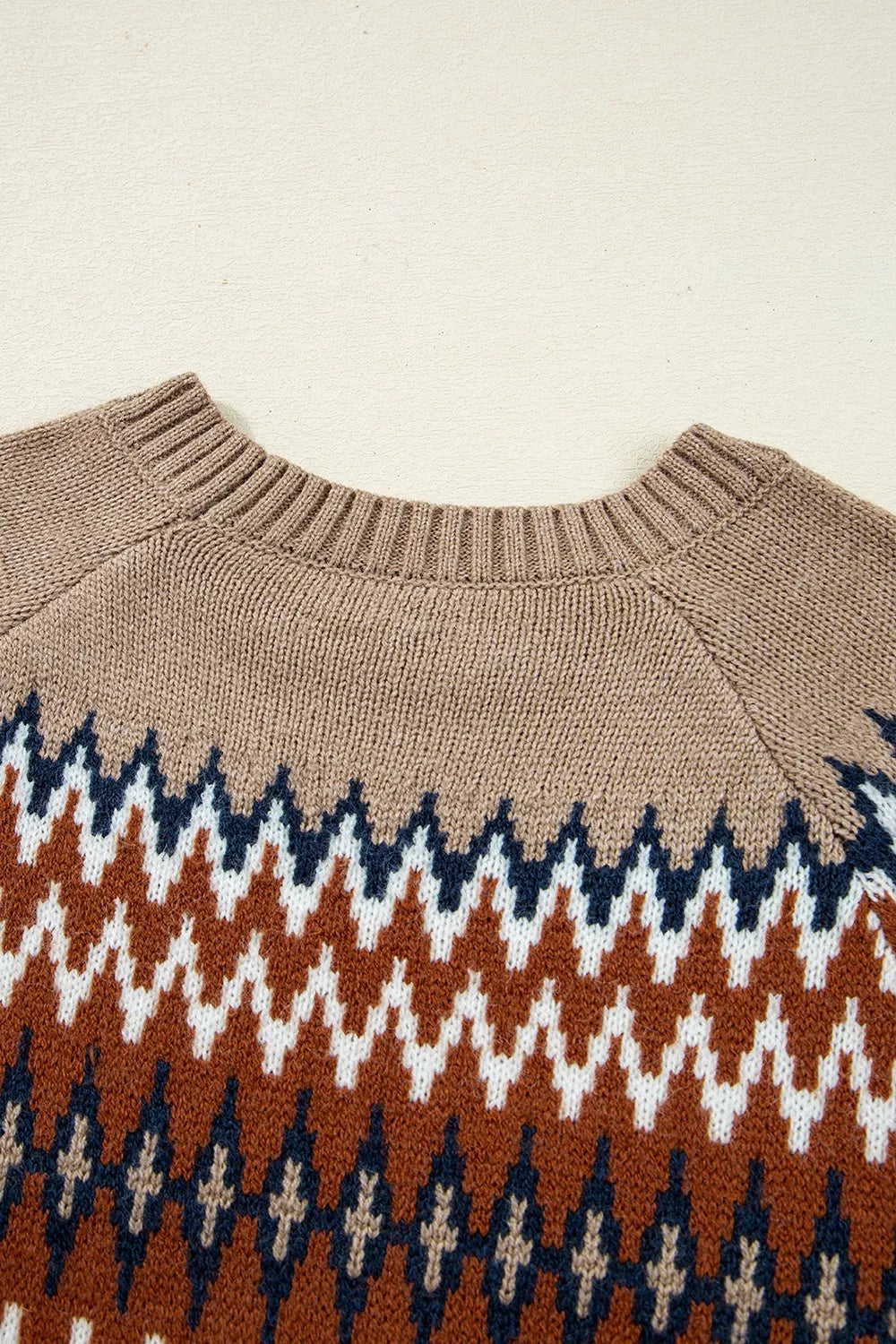 navy blue pullover sweater with pullover and geometric