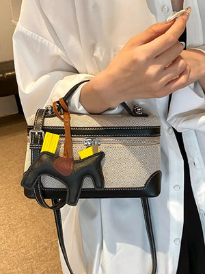 Top Handle Detachable Strap Mini Handbag option 5