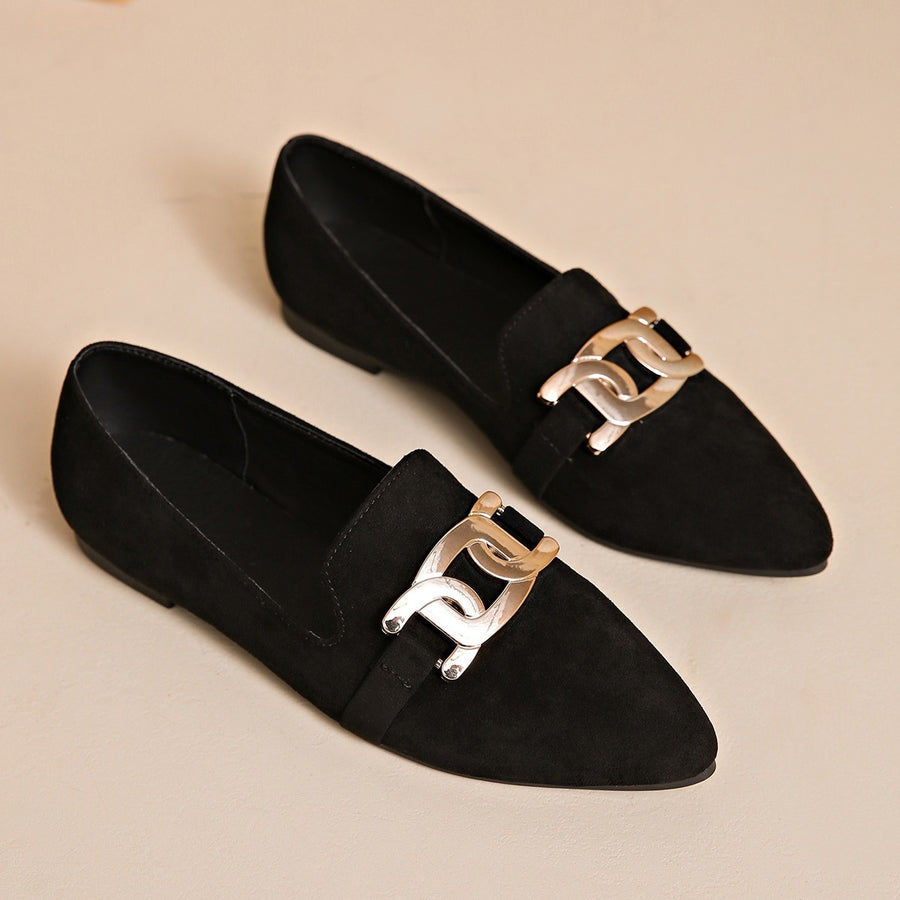 Pink loafers