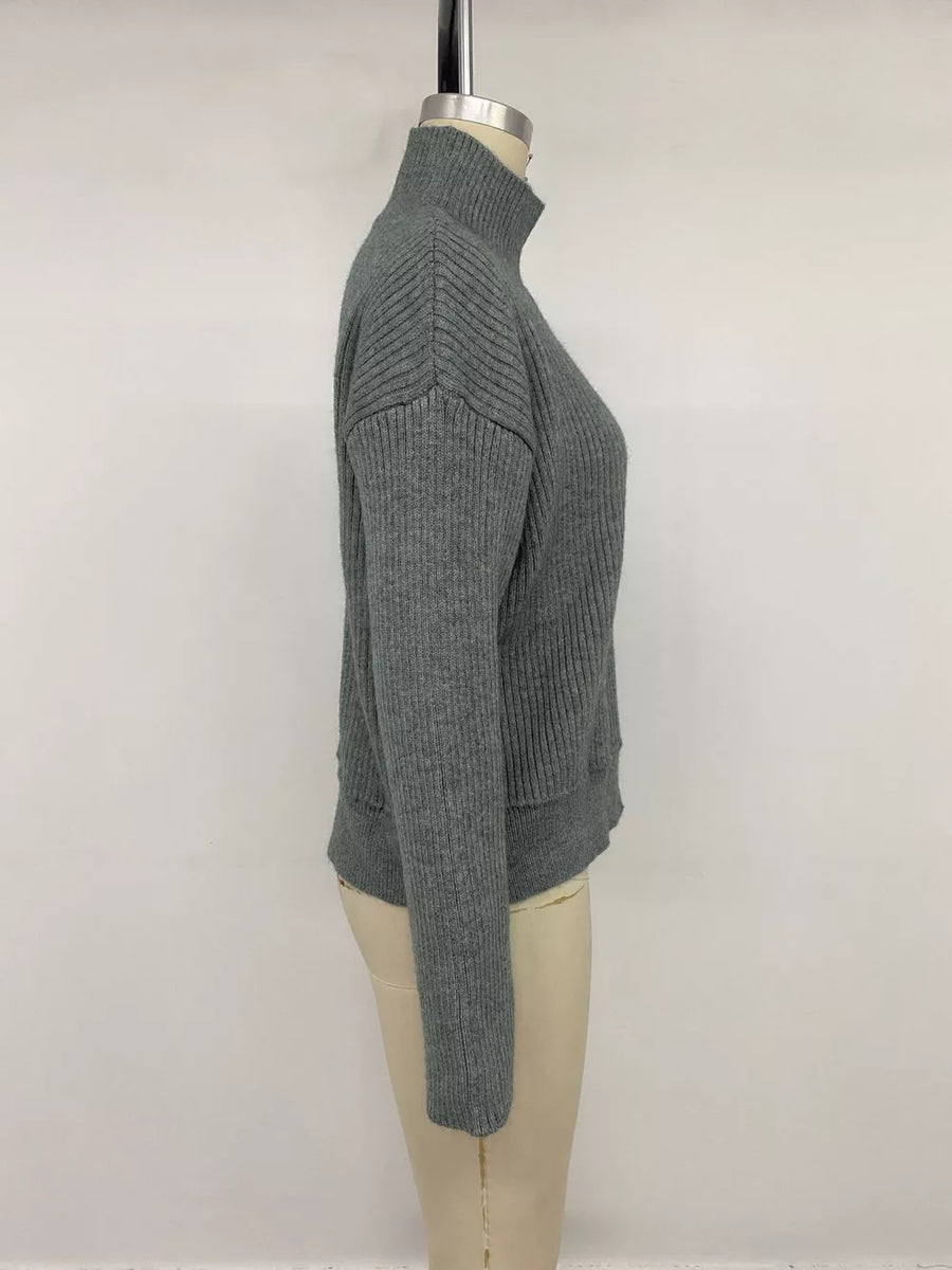 charcoal cardigan