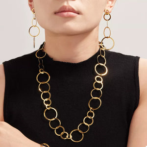 18K Gold-Plated, Stainless Steel Care instructions: Imported Size &amp necklace in Gold with straight silhouette