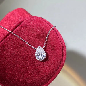 925 sterling silver,Moissanite Care instructions: Avoid wearing during exercise, necklace in Silver with slim silhouette