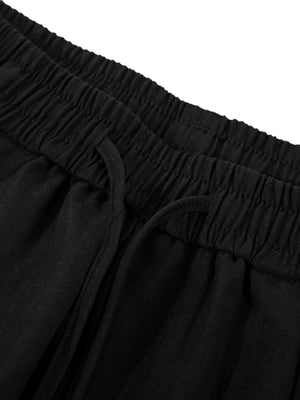 Cream with wide-leg pants with drawstring waist 18