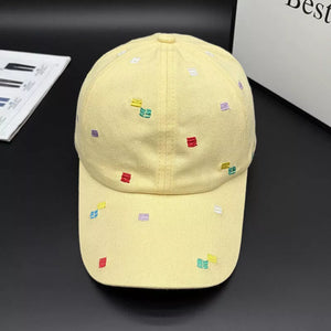 Yellow with Embroidered Baseball Cap in Yellow