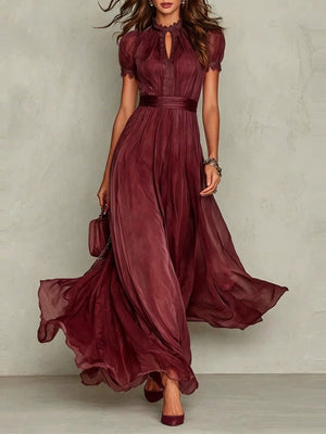 Burgundy maxi dress