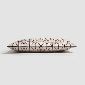 handbag featuring geometric in blush pink with PVC Imported Size &amp texture