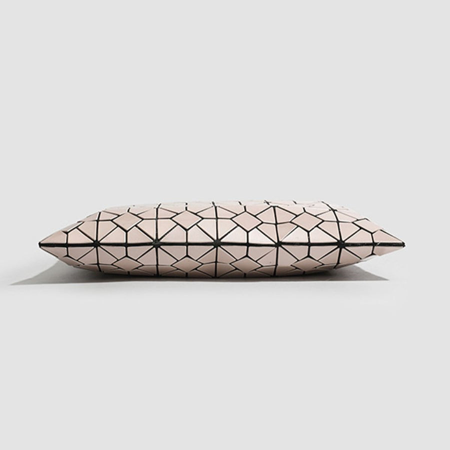 handbag featuring geometric in blush pink with PVC Imported Size &amp texture
