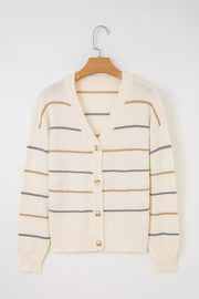 100% acrylic Care instructions: Machine wash cold cardigan in slate gray with relaxed silhouette