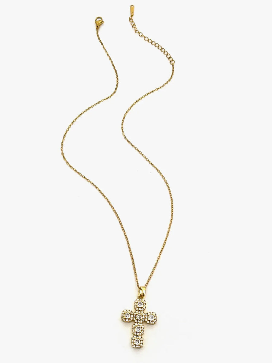 Stainless Steel,Copper,Zircon,14K gold-plated Care instructions: Avoid wearing d necklace in Gold with regular silhouette