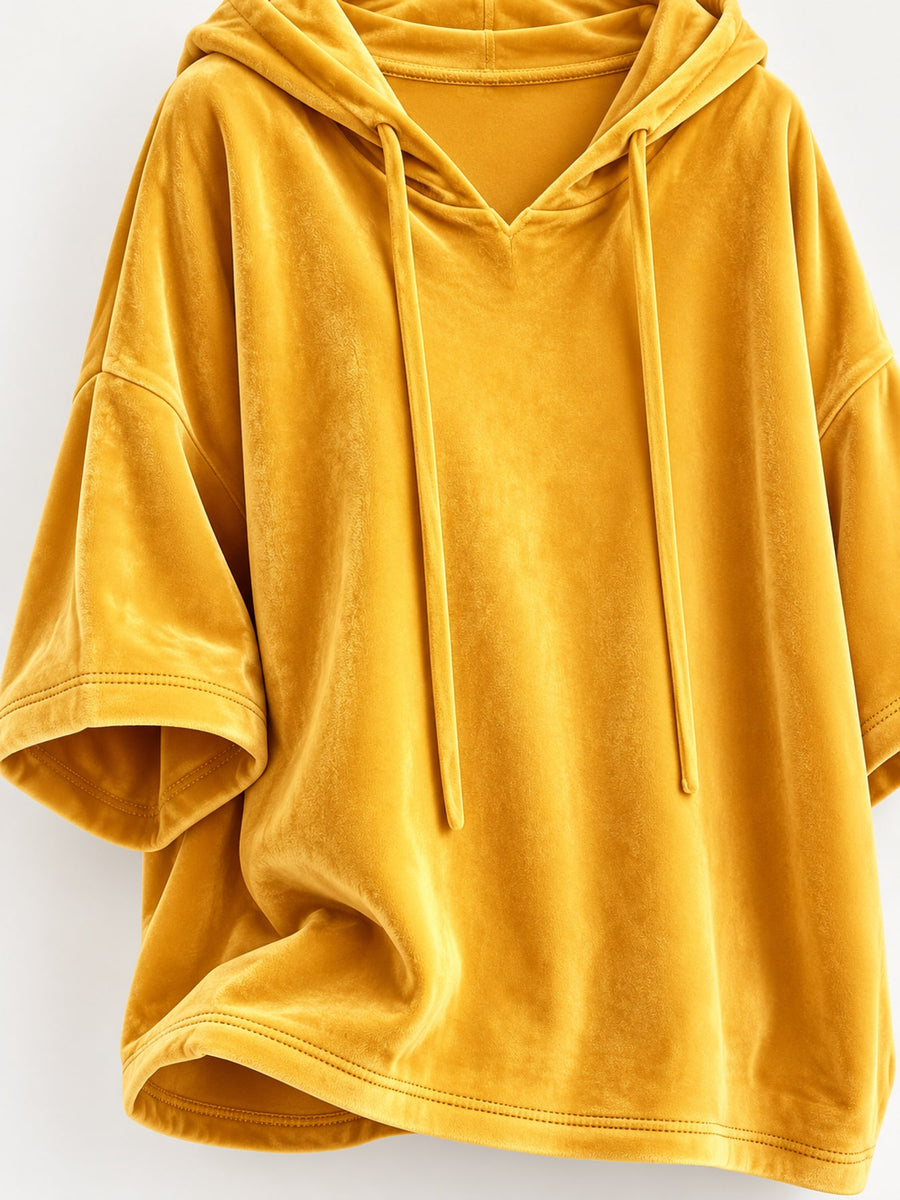 pullover hoodie in Camel