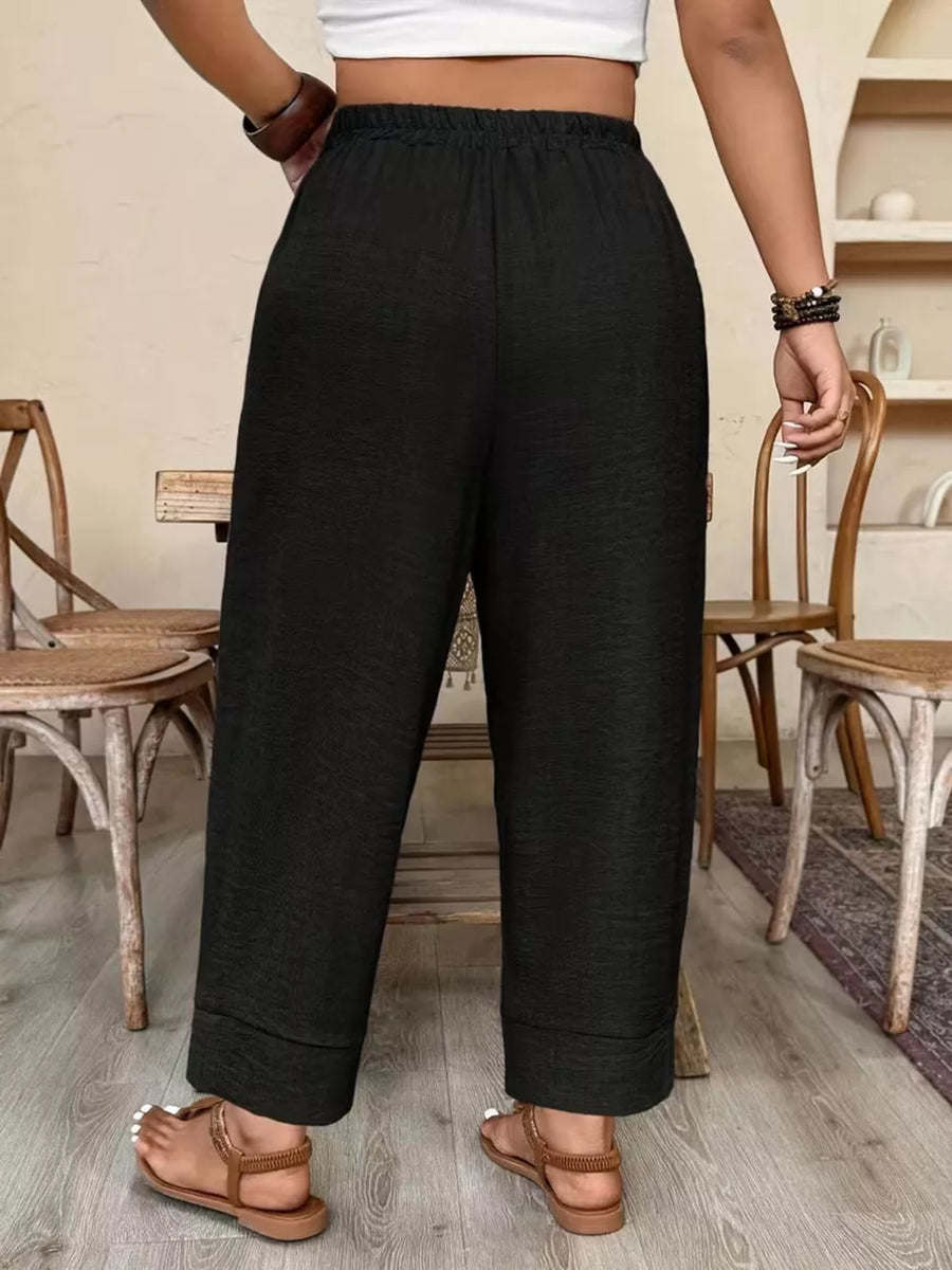 wide-leg pants in Khaki