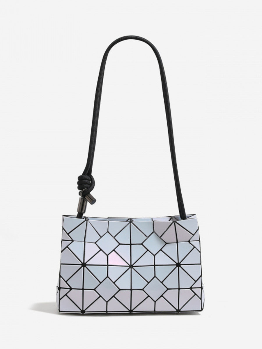 shoulder bag featuring geometric in Pink with PVC Imported Size &amp texture